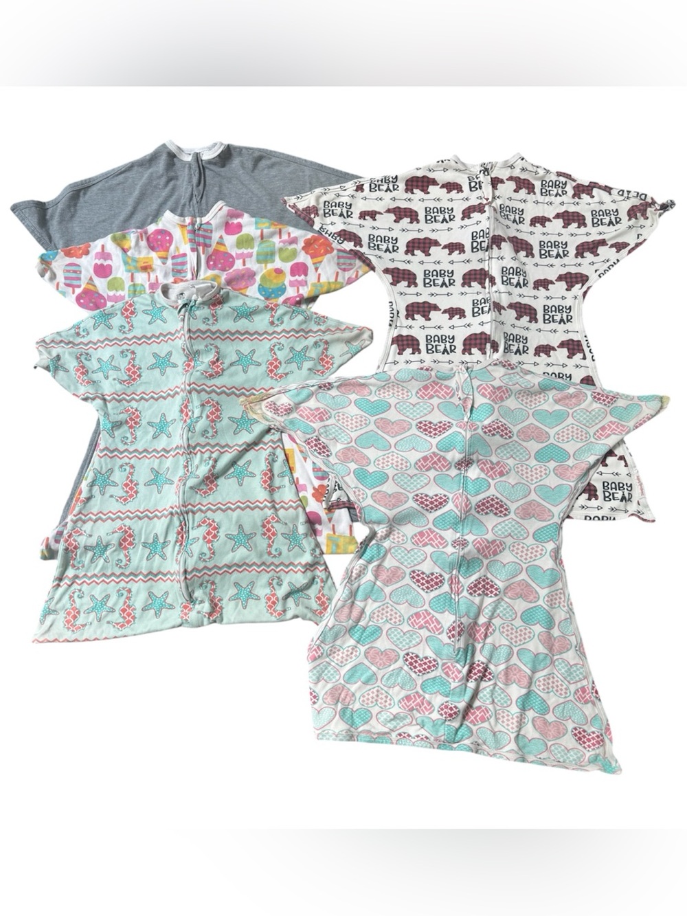 Sleeping Baby sleep sack Zipadee zip Swaddle Transition lot size Medium 6-12